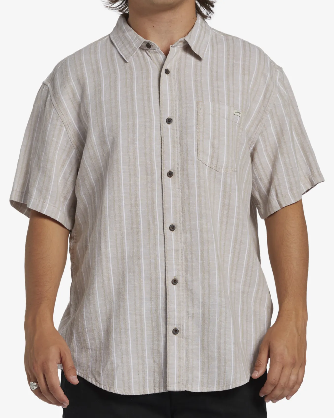 All Day Stripe - Camisa de manga curta para Homem