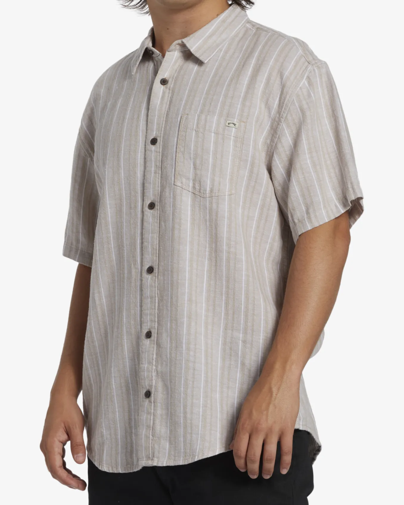 All Day Stripe - Camisa de manga curta para Homem