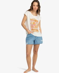 All Night - T-shirt de manga de aba para Mulher
