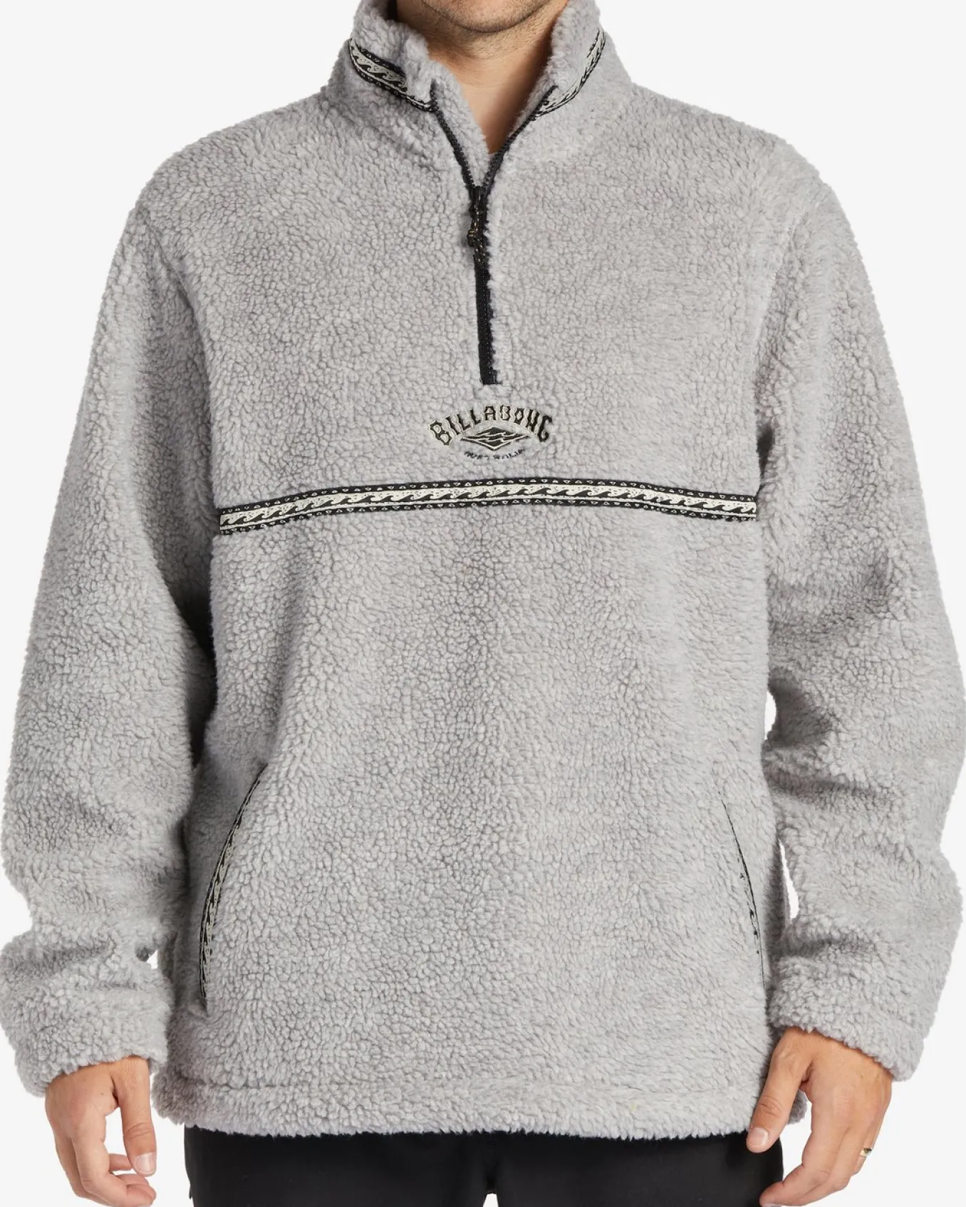Boundary Tombstone - Camisola de velo com fecho de correr na gola para Homem