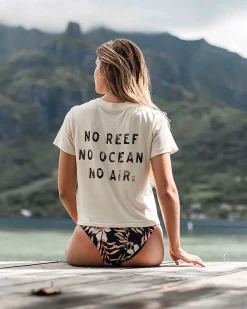 Coral Gardener Shrunken - T-shirt encolhida para Mulher