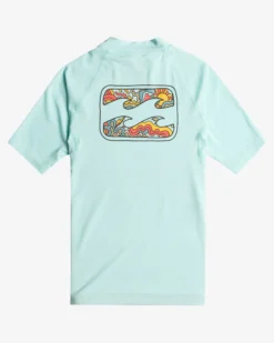 Crayon Wave - T-shirt de surf de manga curta com UPF 50 para Rapazes 8-16