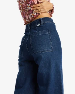 Free Fall Indigo - Cal&ccedil;as de perna larga para Mulher