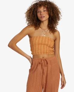Keep It Simple - Top curto com franzido para Mulher