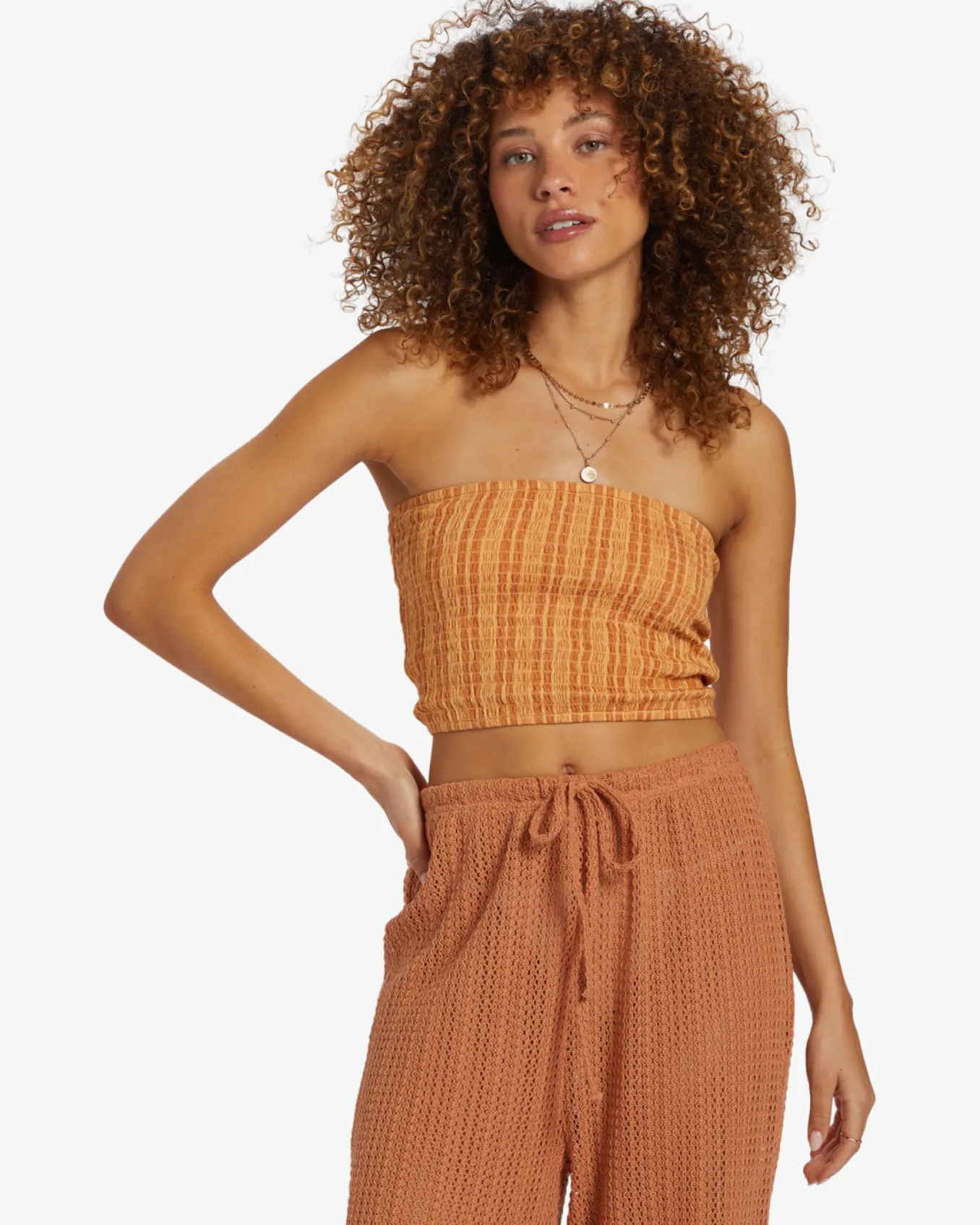 Keep It Simple - Top curto com franzido para Mulher