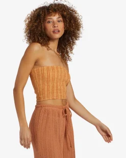 Keep It Simple - Top curto com franzido para Mulher