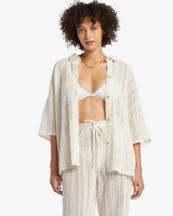 Largo - Vestido camiseiro de praia para Mulher