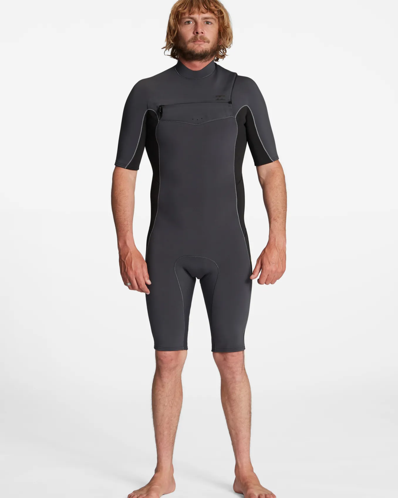 2/2mm Absolute 2022 - Body para surf de manga curta, com fecho no peito para Homem