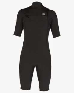 2/2mm Absolute - Body para surf de manga curta, com fecho no peito para Homem