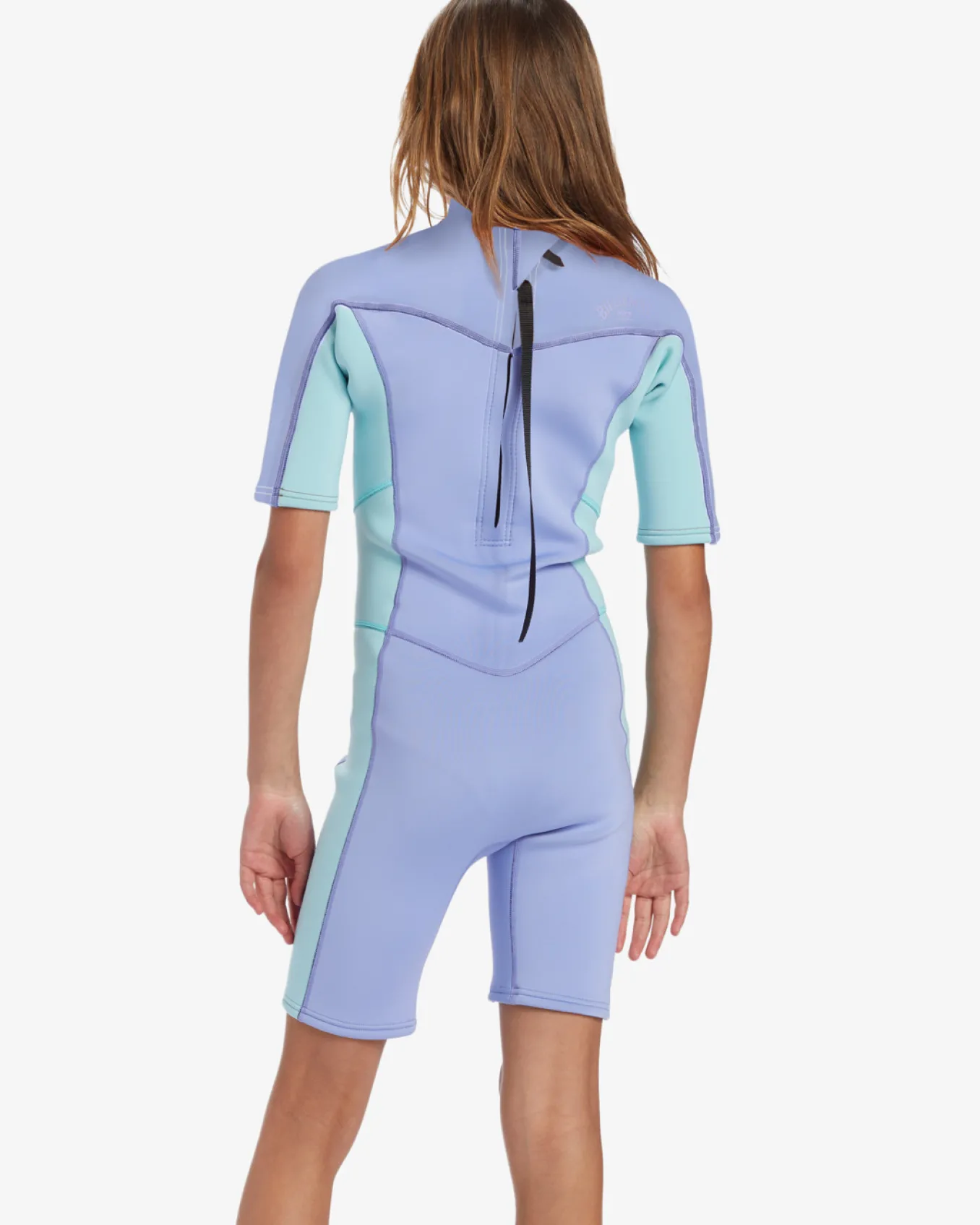 2mm Foil - Back Zip Short Sleeve Springsuit para crianças 4-16