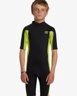 2mm Foil - Back Zip Short Sleeve Springsuit para crian&ccedil;as 4-16