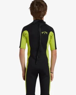 2mm Foil - Back Zip Short Sleeve Springsuit para crianças 4-16