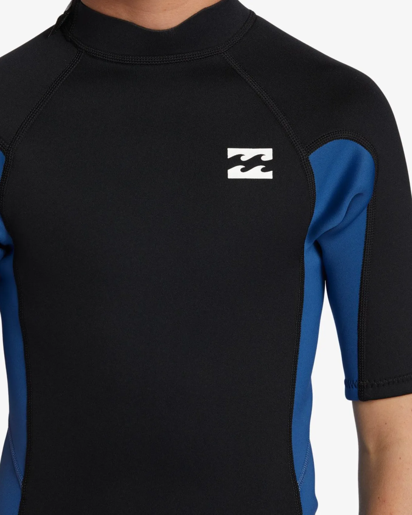 2mm Foil - Back Zip Short Sleeve Springsuit para crian&ccedil;as 4-16