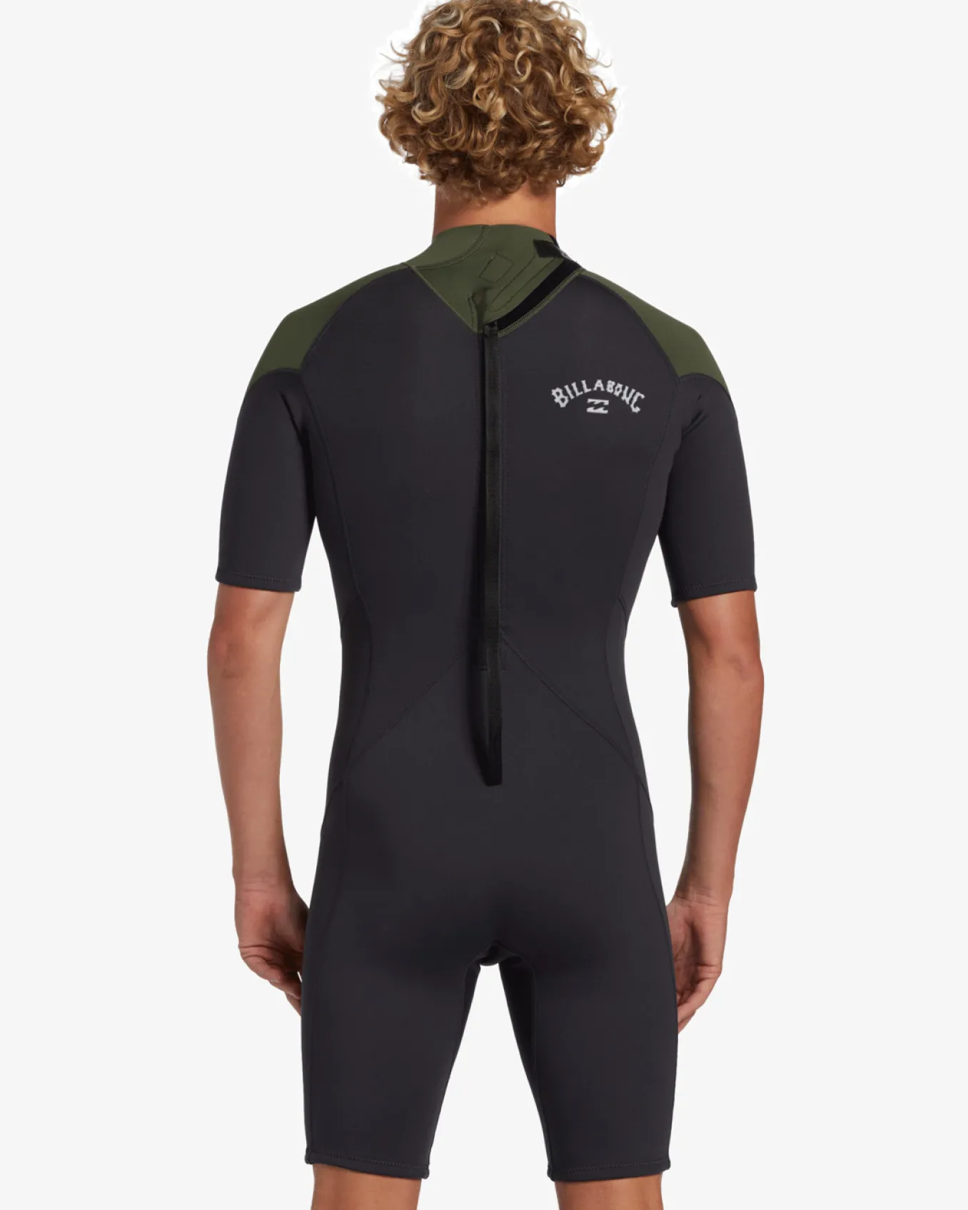 2mm Foil - Back Zip Short Sleeve Springsuit para Homem