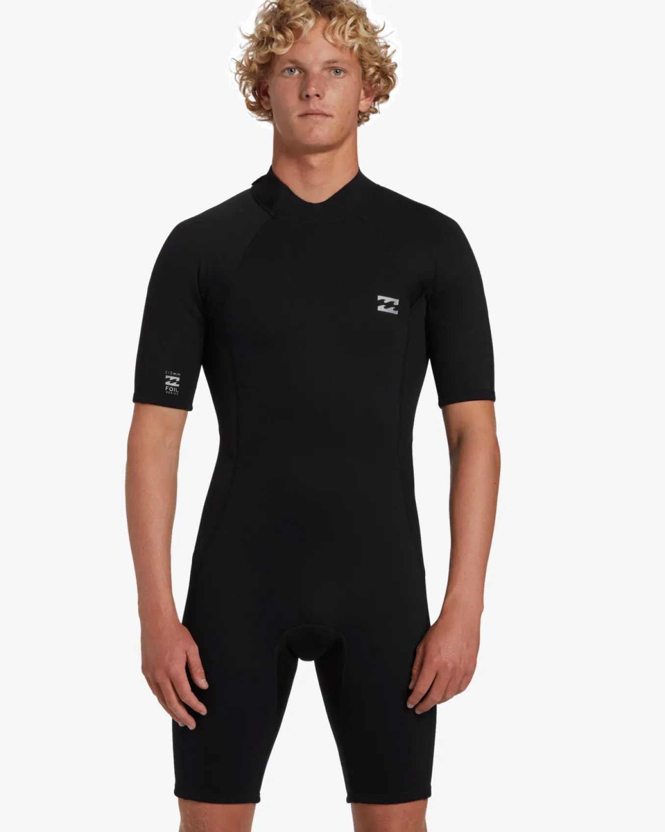 2mm Foil - Back Zip Short Sleeve Springsuit para Homem