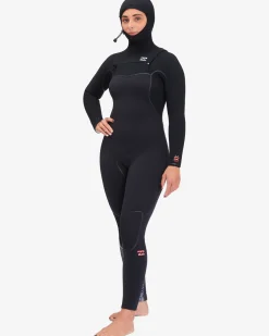 5/4mm Furnace Comp - Fato de surf com fecho no peito e capuz para Mulher