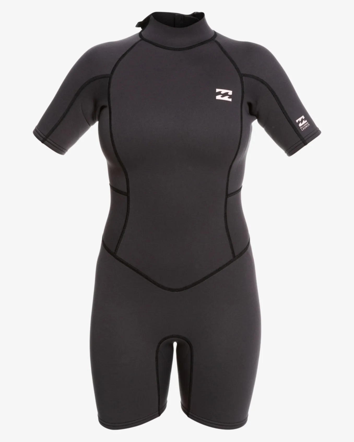 2/2mm Launch - Fato de surf de calção e manga curta com fecho nas costas para Mulher