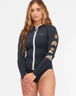 1mm Peeky Natural 2022 - Casaco para surf em neopreno para Mulher