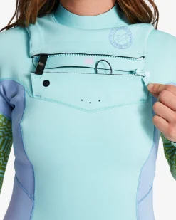 4/3mm Salty Dayz 2022 - Fato de surf com fecho no peito para Mulher