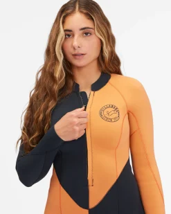2/2mm Salty Dayz - Body para surf de manga comprida, com fecho &agrave; frente para Mulher