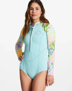 2/2mm Salty Dayz - Fato de surf de cal&ccedil;&atilde;o e manga comprida para Mulher