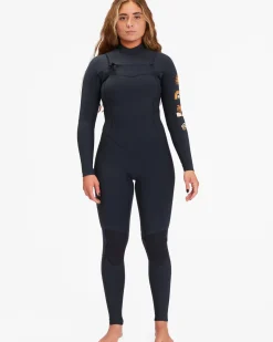 4/3mm Salty Dayz Natural 2022 - Fato de surf com fecho no peito para Mulher