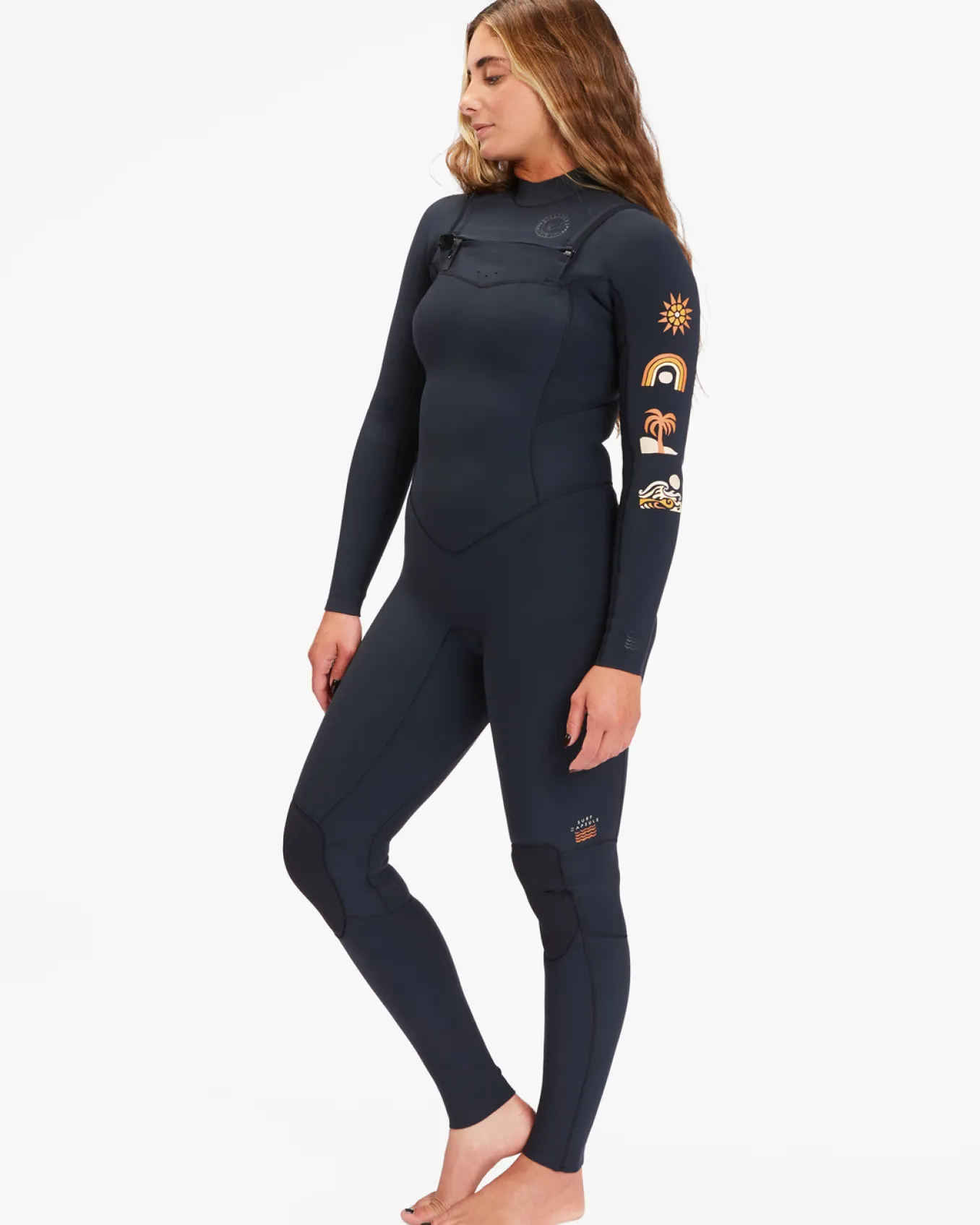 4/3mm Salty Dayz Natural 2022 - Fato de surf com fecho no peito para Mulher