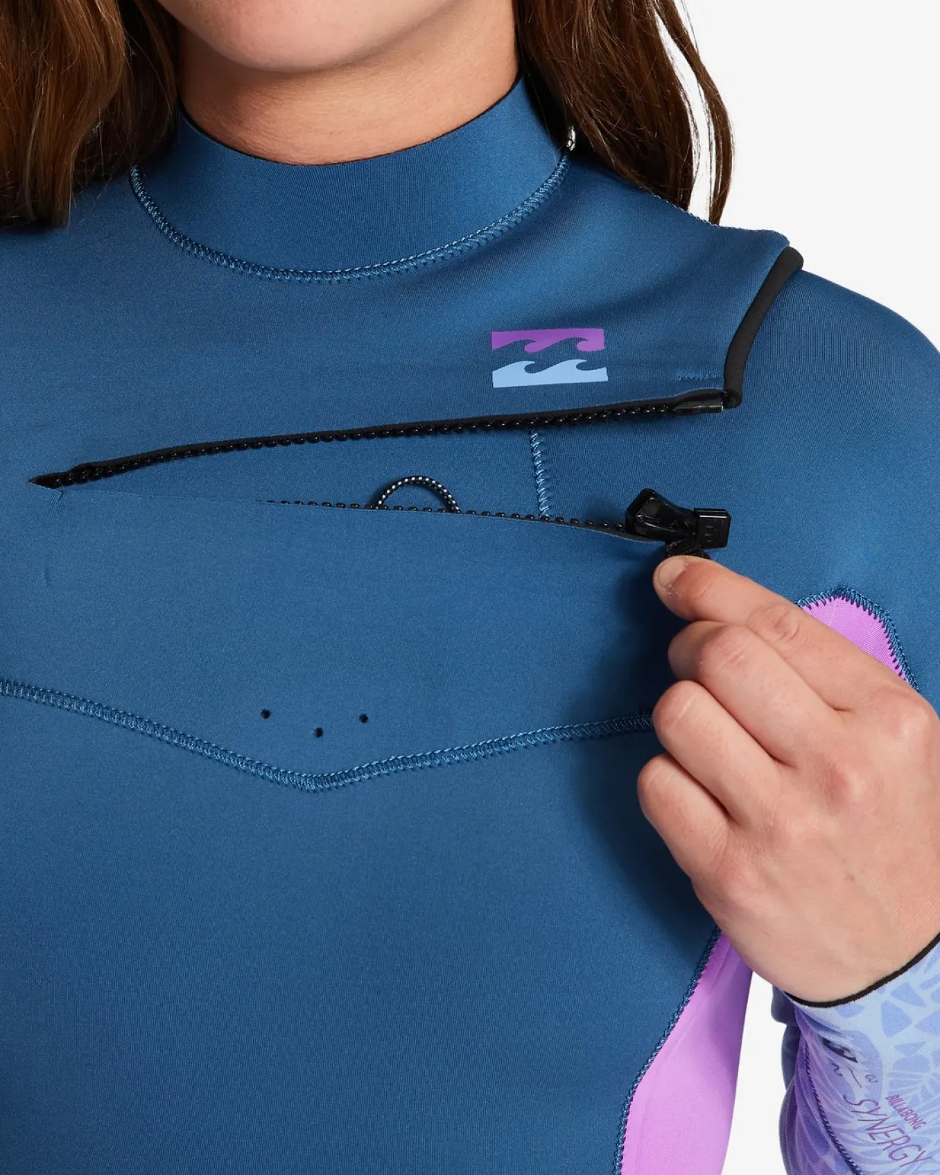5/4mm Synergy 2022 - Fato de surf com fecho no peito para Mulher