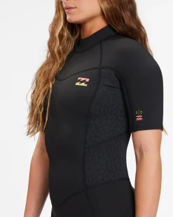 2/2mm Synergy - Body para surf de manga curta, com fecho nas costas para Mulher