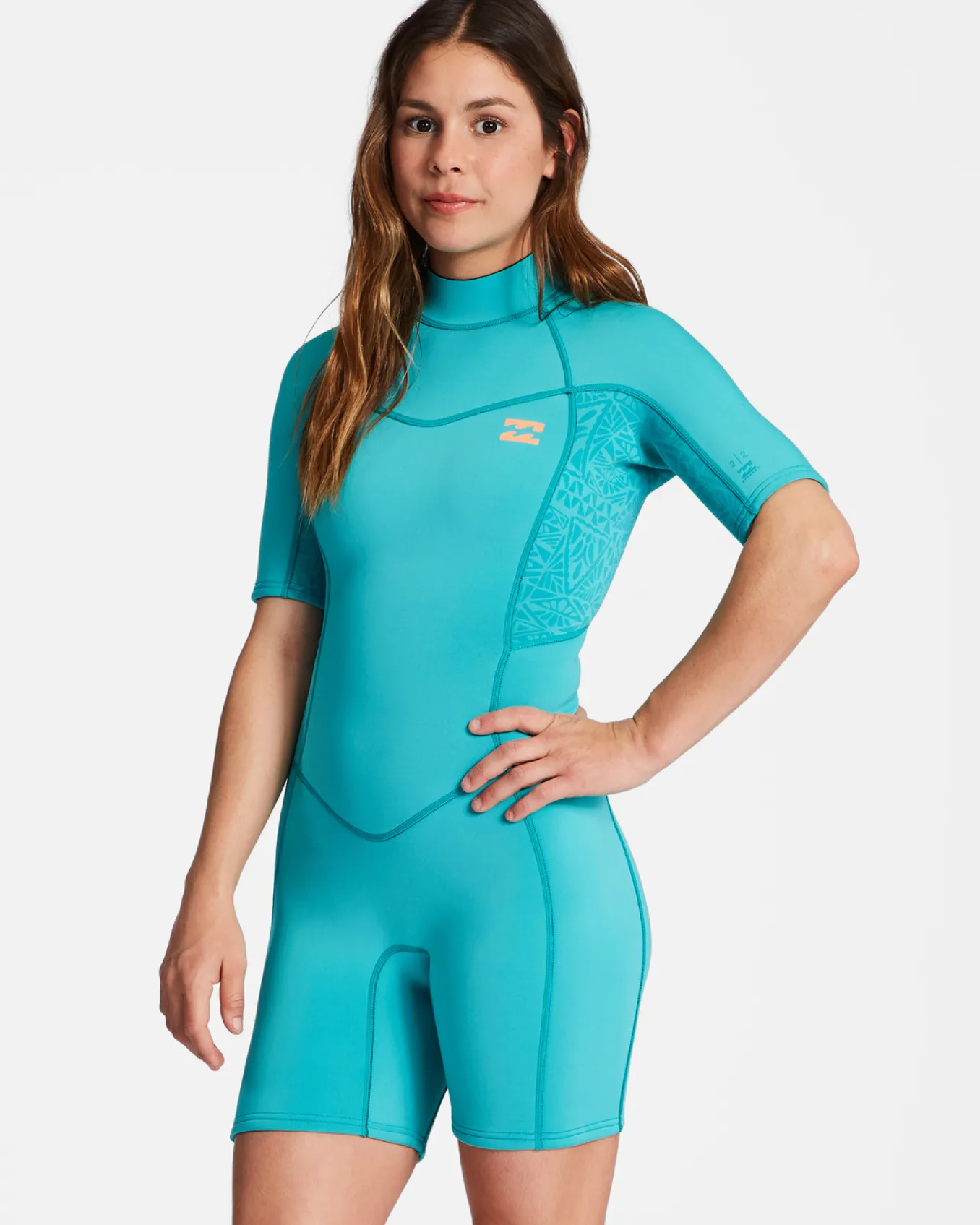 2/2mm Synergy - Body para surf de manga curta, com fecho nas costas para Mulher