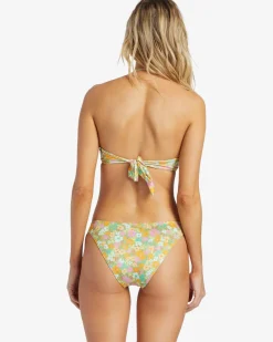 On The Bright Side Tropic - Cueca de biqu&iacute;ni com cintura descida para Mulher