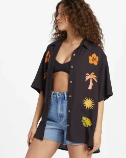 On Vacation - Camisa de manga curta para Mulher