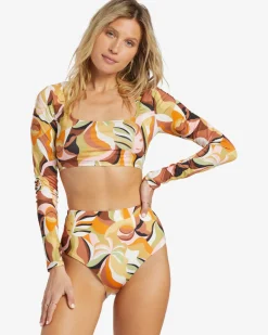 Return To Paradise - Colete protector curto de manga comprida para Mulher