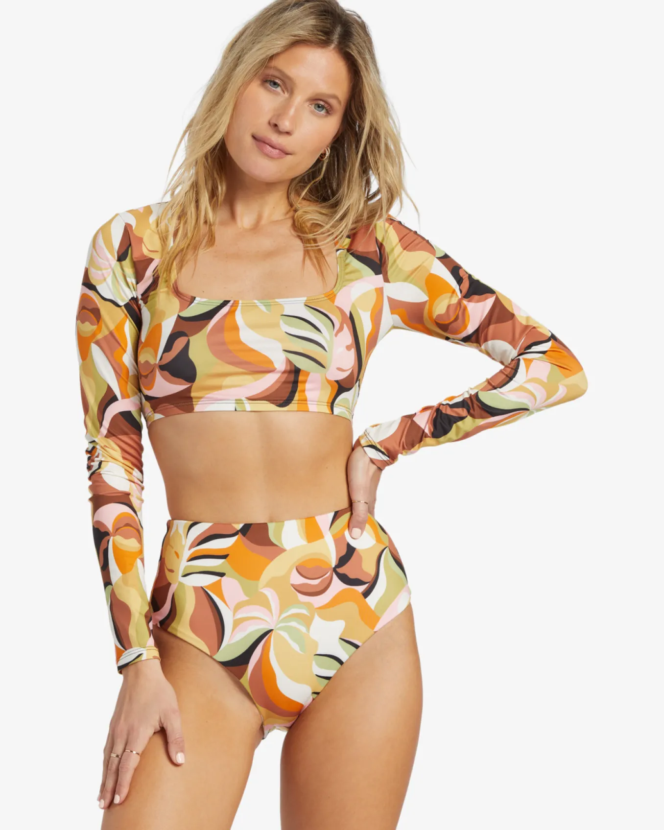 Return To Paradise - Colete protector curto de manga comprida para Mulher