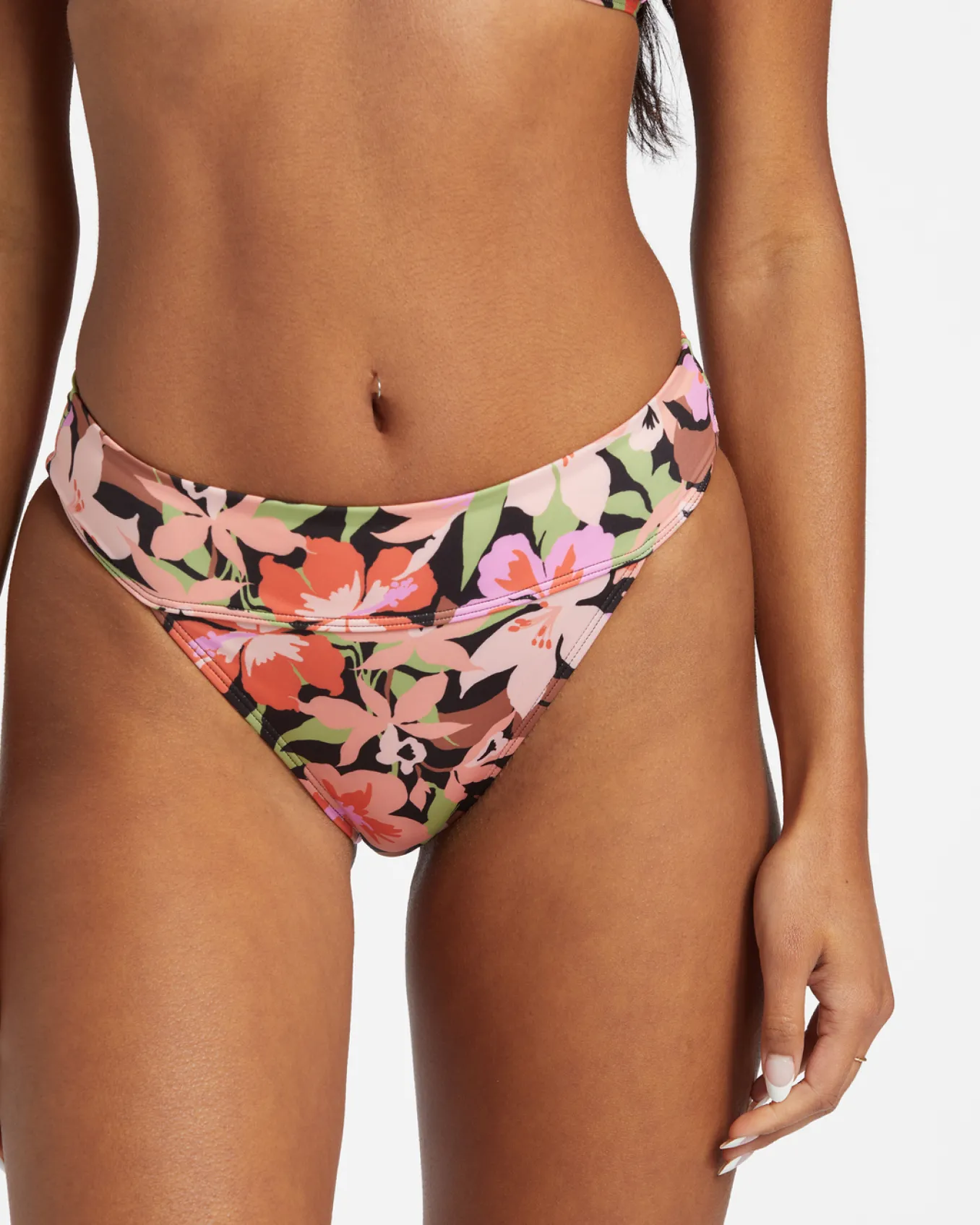 Sol Searcher Aruba - Mid-Waist Bikini Bottoms para Mulher