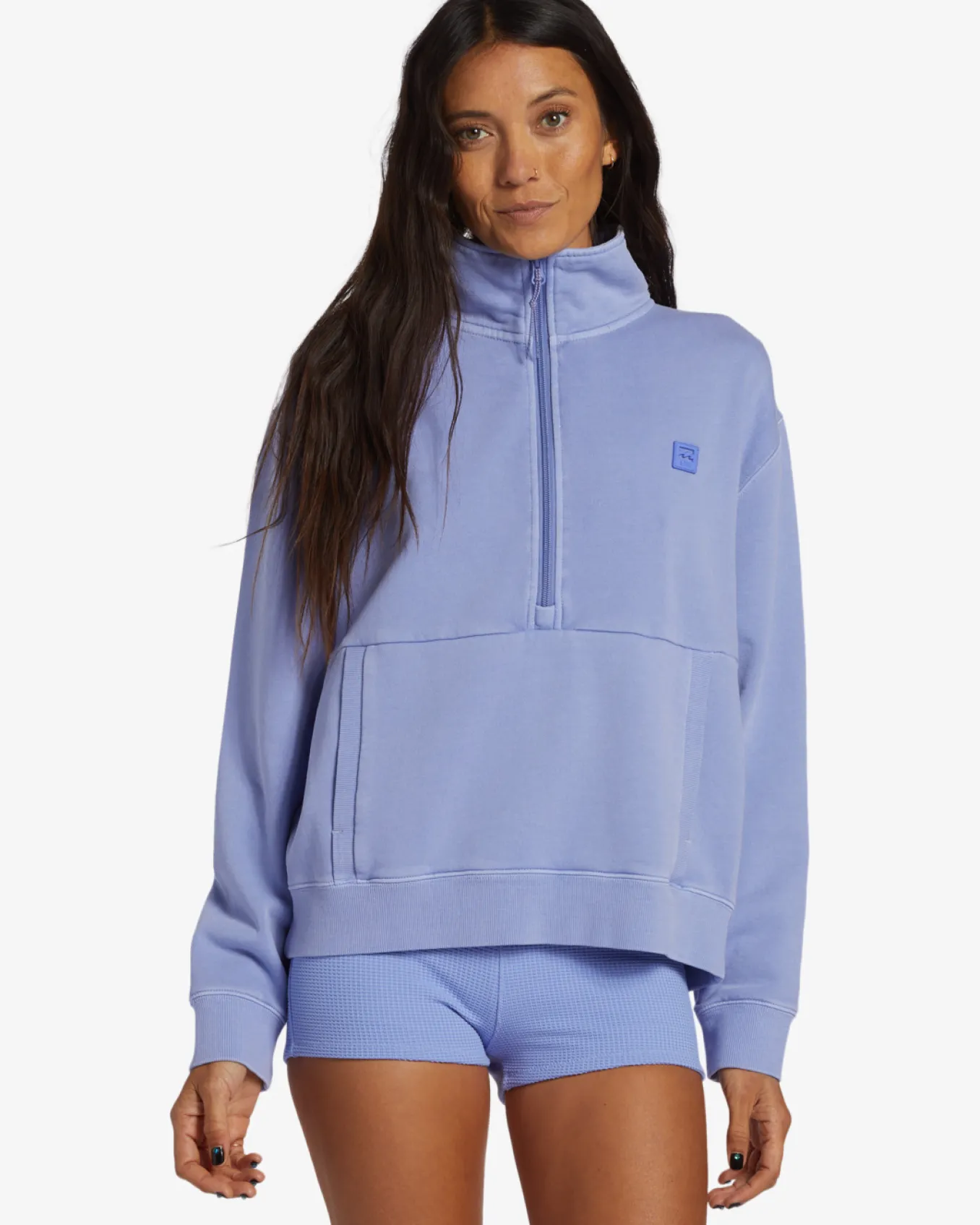 Stay On The Path - Sweatshirt com fecho de correr na gola para Mulher
