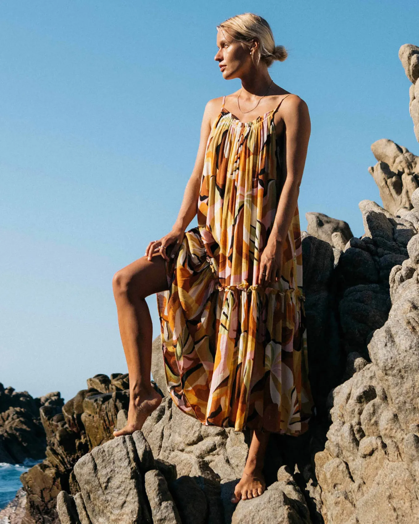 Sun Follower - Vestido midi de praia para Mulher