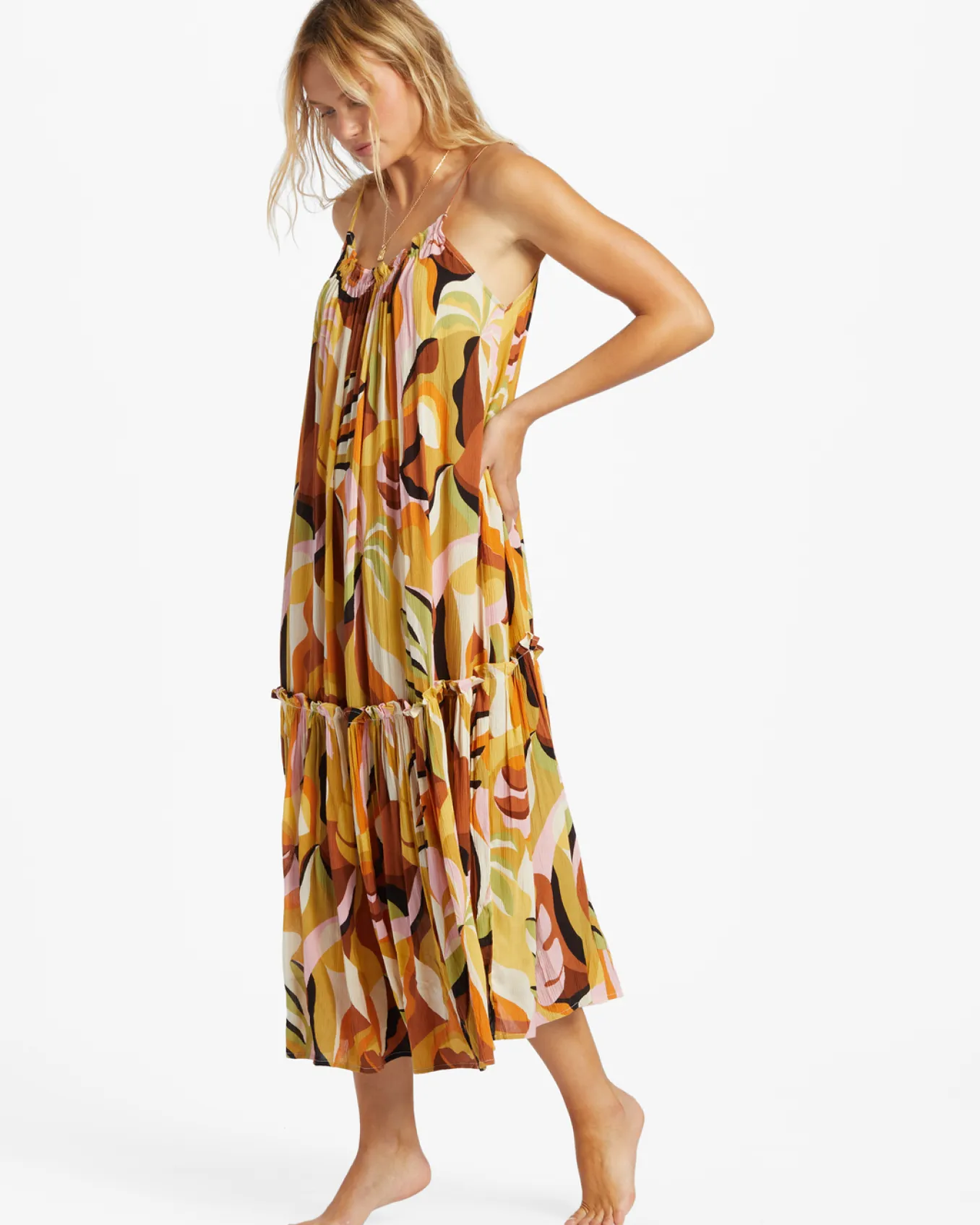 Sun Follower - Vestido midi de praia para Mulher