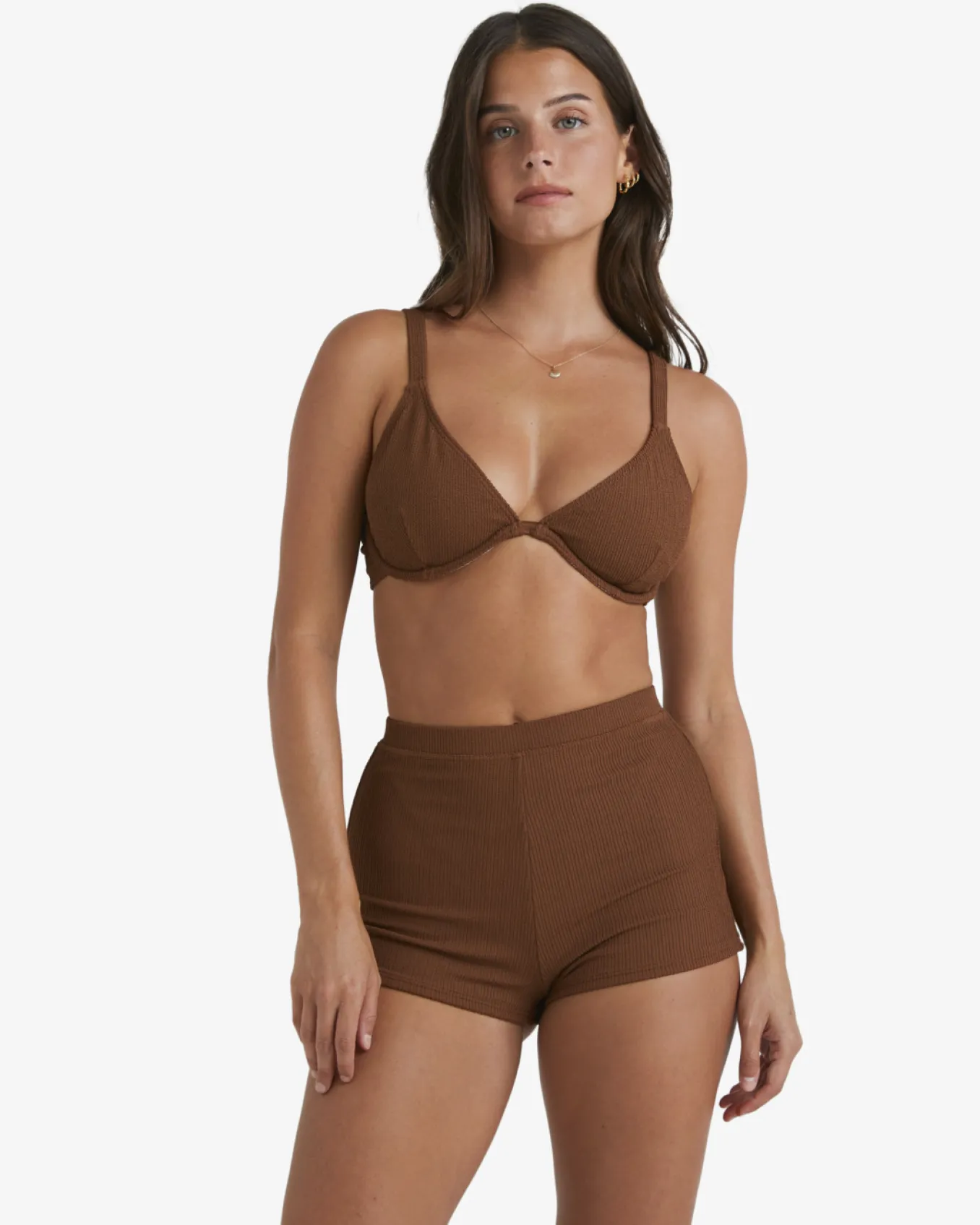 Sunrays Palma - Cueca de biquíni estilo calções curtos para Mulher