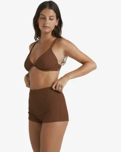Sunrays Palma - Cueca de biquíni estilo calções curtos para Mulher