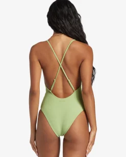 Tanlines Sage - High Leg One-Piece Swimsuit para Mulher