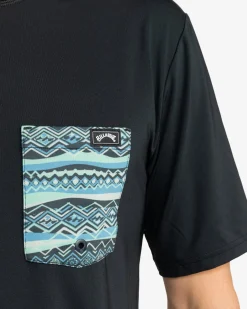 Team Pocket - T-shirt de surf de manga curta com UPF 50 para Homem