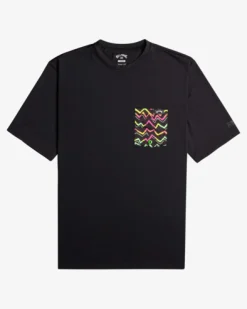 Team Pocket - T-shirt de surf de manga curta para Homem