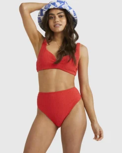 Terry Rib Hi Maui - Parte de baixo de biqu&iacute;ni de cintura subida para Mulher
