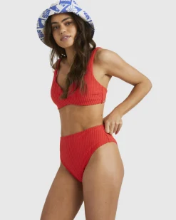 Terry Rib Hi Maui - Parte de baixo de biqu&iacute;ni de cintura subida para Mulher