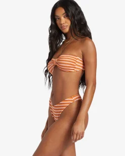 Tides Terry Betty - Parte de cima de biquíni Bandeau para Mulher