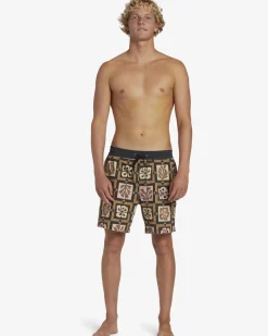 Tiki Reef Layback 17" - Cal&ccedil;&otilde;es de banho para Homem