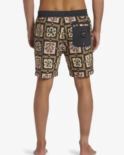 Tiki Reef Layback 17" - Cal&ccedil;&otilde;es de banho para Homem